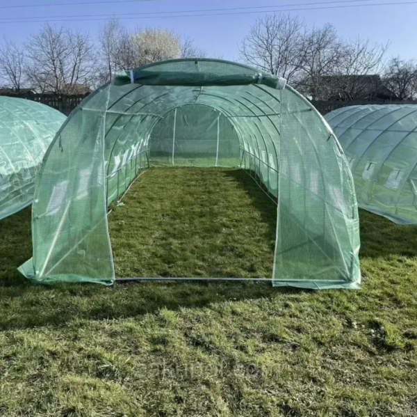 Садова теплиця 36 м² 12×3×2 м сталевий каркас - Image 2