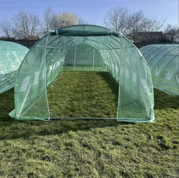 Теплиця парник 30 м² 10×3×2 м сталевий каркас - Image 2